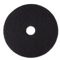 3M Low-Speed Stripper Floor Pad 7200, 15" Diameter, Black, PK5, 5PK 720015